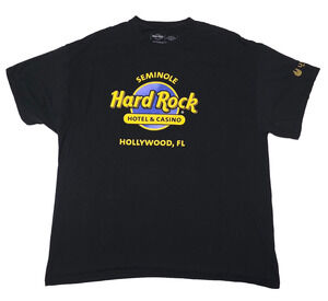 Hard Rock Hotel & Casino Hollywood FL Graphic T-Shirt Black Size XL - Unity